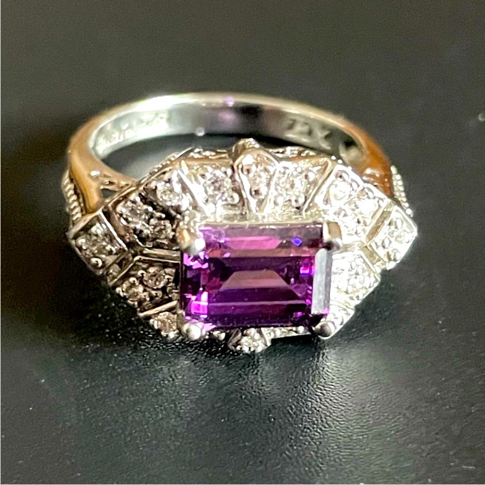 Amethyst & Silver Ring